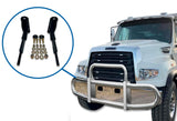 Mount Brackets Set for Herd GG-MTK-15 / FL33 / WS23 Front Bumper Deer Guard 2012-2024 Freightliner FL 114SD SBA