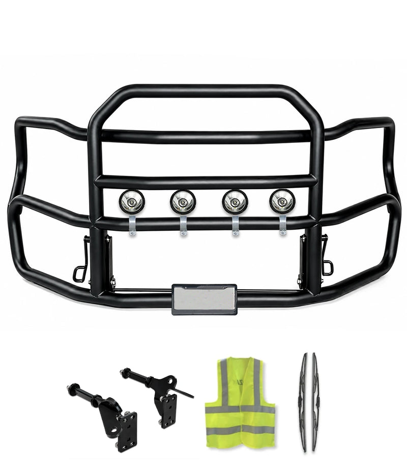 Heavy Duty Black Deer Guard with Brackets for Plastic Bumper 2026+ Freightliner Cascadia