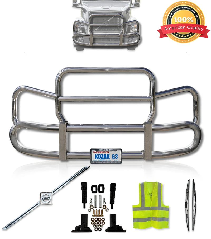 Front Steel Grille Deer Guard Herd 300 2004-2017 Volvo VNL 670