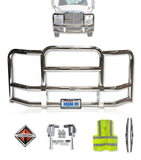 Full Front Grille Guard Chrome International Prostar