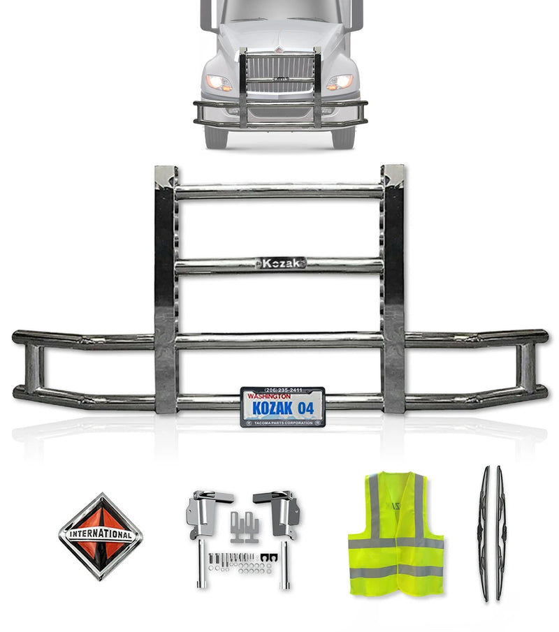Front Grille Guard Chrome International LT625 Prostar