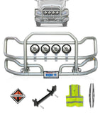 Ex-Guard Grille Guard Chrome 2008+ International Prostar (plastic bumper)