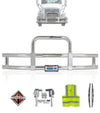 Grille Guard with Built in 16'' LED Bar Chrome International LT625 Prostar