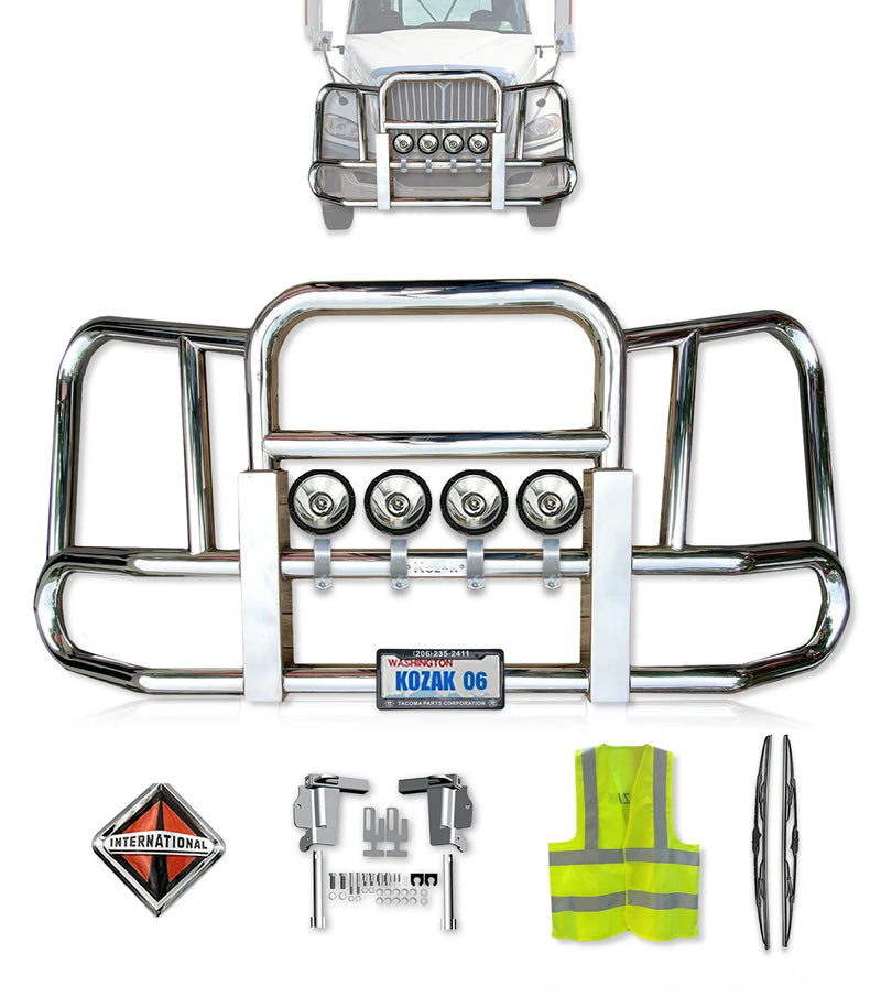 Front Grille Guard Chrome International Prostar