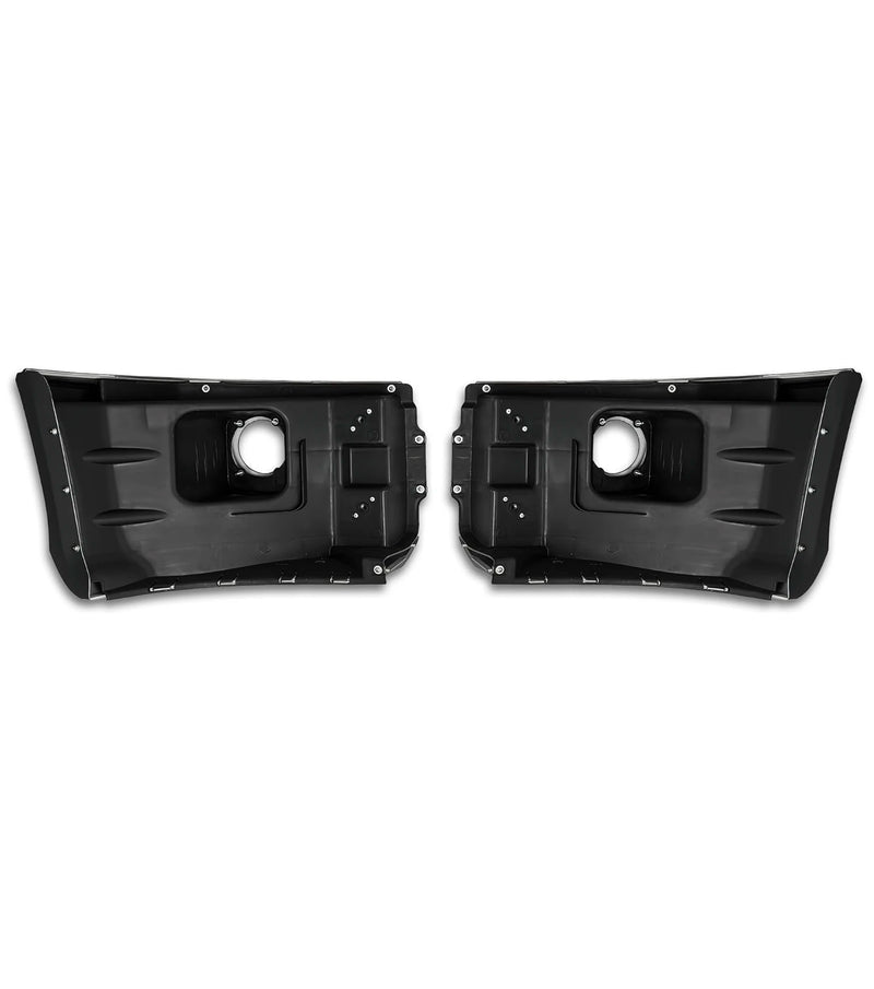 Bumper Corners Plastic with Fog Hole Set 2013-2021 Peterbilt 579