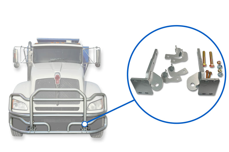 Brackets Fits Deer Guard Set EX-Guard Kenworth T440