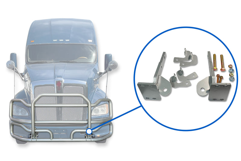 Brackets Fits Deer Guard Set EX-Guard 2010+Kenworth T700