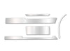 Front Panel Stripes Chrome Trim Set for Passenger Side (5R, 6R, 7R, 8R, 9R)  2004-2017 Volvo VNL