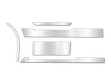 Front Panel Stripes Chrome Trim Set for Driver Side (5L, 6L, 7L, 8L, 9L)  2004-2017 Volvo VNL