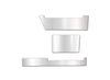 Stripes Chrome Trim Set for Rear Step Fairing Panel 37" (95 cm) Passenger Side (12R, 13R, 14R)  2004-2017 Volvo VNL