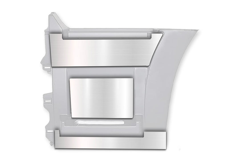 Stripes Chrome Trim Set for Rear Step Fairing Panel 29" (75 cm) Driver Side (12L, 13L, 14L)  2004-2017 Volvo VNL