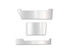 Stripes Chrome Trim Set for Rear Step Fairing Panel 29" (75 cm) Passenger Side (12R, 13R, 14R)  2004-2017 Volvo VNL