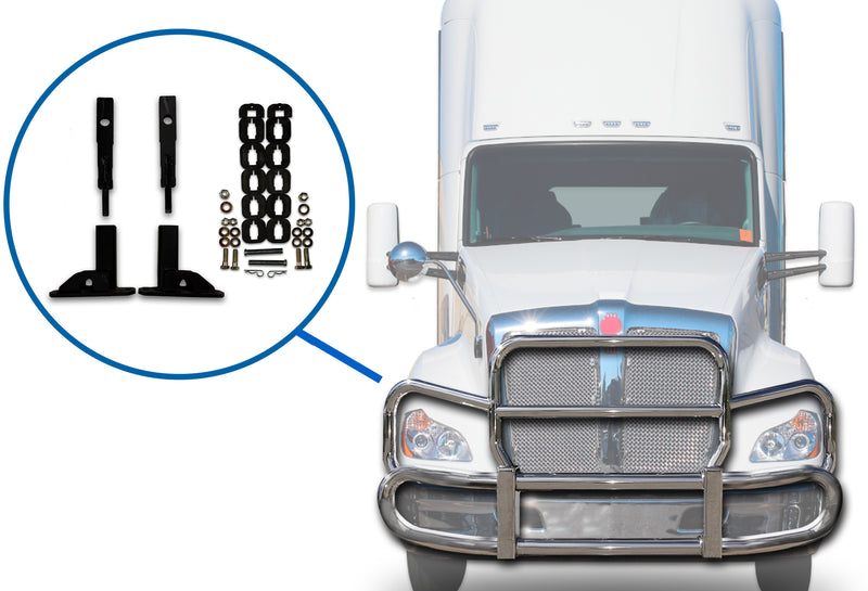 Mount Brackets Set for Herd GG-MTK-25 PK22 Front Bumper Deer Guard 2012-2021 Kenworth T680
