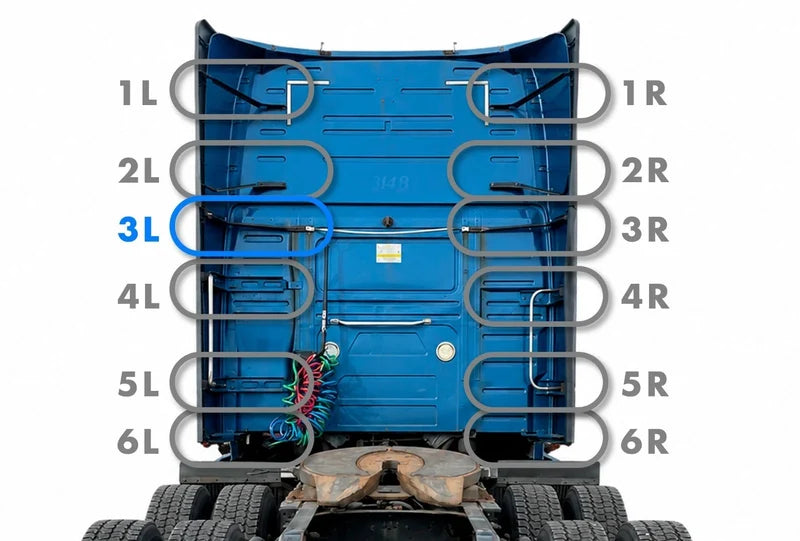Lower Cab Fairing Bracket 3L Driver 2018-2024 Volvo VNL
