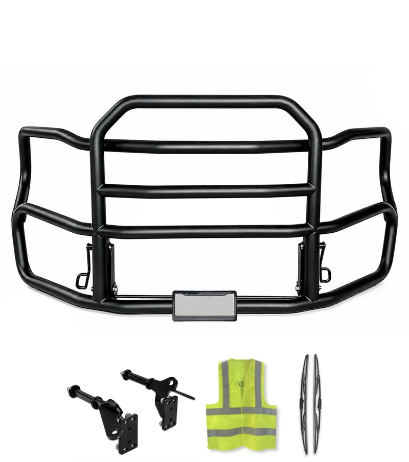 Heavy Duty Black Deer Guard with Brackets for Plastic Bumper 2026+ Freightliner Cascadia