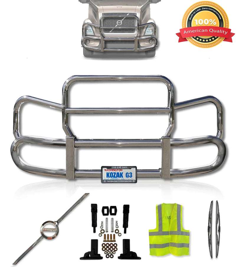 Front Steel Grille Deer Guard Herd 300 2018+ Volvo VNR 300