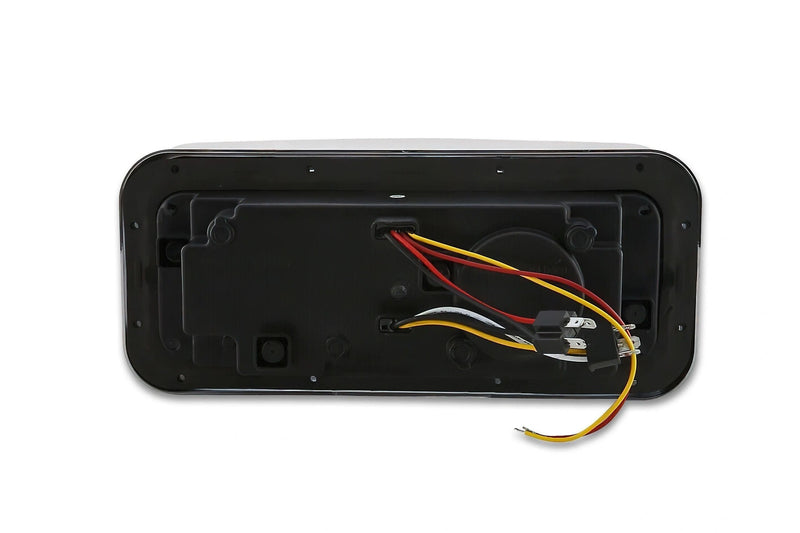 KOZAK LED DRL DUAL Black Projector Headlight (Passenger Right Side) for KENWORTH W900 T800 T600 PLUS Logo, Windshield Wipers and Vest