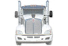 Kozak Black Door Mirror With Arms Left (Driver Side) compatible with Kenworth T660 T600 T800 2008-2016 PLUS Kenworth Logo, 2x22" Windshield wipers and Kozak Reflective Vest