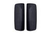 KOZAK Pair Mirror Arm Cover (Black) and Matte Black Door Mirror Cover Pair Set Left and Right side compatible with Volvo VNL VNM VNX VN 2004-2023 PLUS Logo, 2x22" Wipers and KOZAK Vest