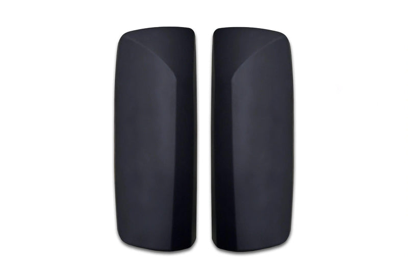 KOZAK Pair Mirror Arm Cover (Black) and Matte Black Door Mirror Cover Pair Set Left and Right side compatible with Volvo VNL VNM VNX VN 2004-2023 PLUS Logo, 2x22" Wipers and KOZAK Vest