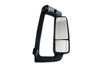 KOZAK Side View Door Mirror Power Heated Chrome With LED Turn Signal and With Arm & Look Down Mirror Right Side compatible with Volvo VNL, VNM, VNX, VN 2004-2023 PLUS Logo, Bracket, Wipers, Vest