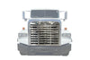 KOZAK Aftermarket Replacement Chrome Grille Compatible with Freightliner FLD 112 PLUS Freightliner Logo, 2x 22" Windshield Wipers, License Plate Frame and KOZAK Reflective Vest