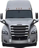 Kozak Replacement Hood Grill Freightliner Cascadia Emblem Logo Name Plate - Black with Chrome - Fits Freightliner Cascadia Semi Trucks 2018 and Newer Models