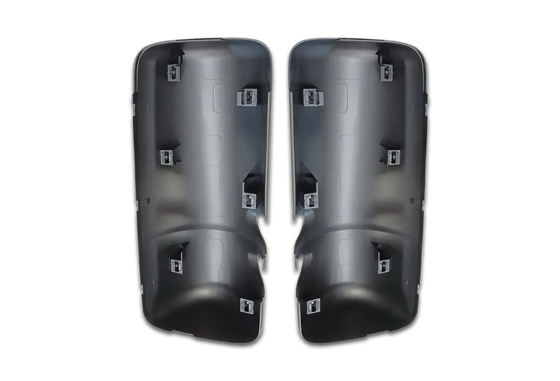 KOZAK Black Door Mirror Covers Right Passenger and Left Driver Side Pair Set (Two Piece) For Kenworth T680 T880 Truck Accessories PLUS Wipers, Logo and KOZAK Vest