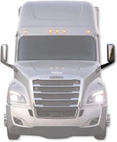 Kozak CHROME Finish Heated Door Mirror Left Driver Side for Freightliner Cascadia 2018 and newer Semi Trucks PLUS Freightliner LOGO, 2x22" Windshield Wipers and Kozak Vest