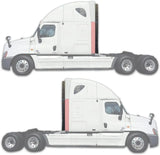 Kozak 2 Piece Bottom Cabin Fairings Passenger and Driver Sides Compatible with Freightliner Cascadia 2008-2016 Plus Freightliner Logo, 2X 22 Windshield Wipers Wipers and 3X Kozak Face Masks