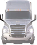 Kozak CHROME Finish Heated Door Mirror Right Passenger Side for Freightliner Cascadia 2018 and newer Semi Trucks PLUS Freightliner LOGO, 2x22" Windshield Wipers and Kozak Vest