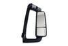 KOZAK Side View Door Mirror Power Heated Black with Arm & Look Down Mirror Right Side compatible with Volvo VNL 670 780 630 730 860 VNM 200 430 630 VNX 300 VN 2004-2023 + Logo, Bracket, Wipers, Vest