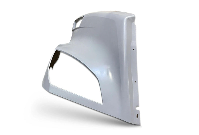 KOZAK Fiberglass Hood Fender (Right Passenger Side) For FREIGHTLINER CASCADIA 2018+ PLUS Logo, 2X 22 Windshield Wipers, License Plate Frame and Vest