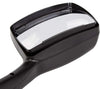 Peterbilt 579 Semi Truck BLACK Finish Hood Mirror Pair Left and Right Sides (Driver and Passenger Sides) - Replacement Truck Parts - PLUS Logo, 2x22 inch Windshield Wipers and Kozak Vest