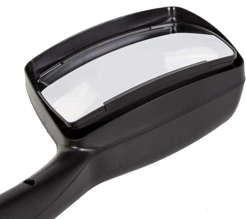 Kozak Chrome Finish Hood Mirror Right (Passenger Side) for Peterbilt 579 Semi Trucks - Replacement Truck Parts - PLUS 2x22 Inch Windshield Wipers, Logo and KOZAK Vest