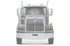 KOZAK LED DRL DUAL Chrome Projector Headlights Set Pair (Driver Left & Passenger Right Side) for WESTERN STAR 6900 4900 4800 SERIES PLUS Windshield Wipers and Vest