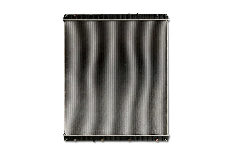 KOZAK Replacement Radiator (A0524936002) for Freightliner Cascadia 2008-2013; Century, Columbia 2008-2011; PLUS Logo, 2x22" Windshield Wipers, License Plate Frame, 2x Trailer Tail Lights and Vest