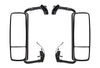 Volvo VNL Truck Door Mirror Chrome Power Heated with Arm Driver Left and Passenger Right Side with Volvo Logo, 2x 22" Windshield wipers, KOZAK Vest and Arm bracket set