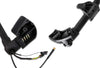 Door Side Mirror Black Power Heated with Arm Left Driver and Right Passenger Side with Arm Bracket Set for Volvo VNL 2004-2021 PLUS Logo Emblem, 2x 22" Windshield wipers, KOZAK Vest