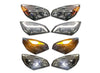 Chrome Projection LED Headlights Pair Set for Freightliner Cascadia 2018+ - Tacoma Parts Corporation
