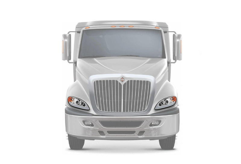 Kozak Chrome Projector Headlights LED Bar Turn Signal Set for International ProStar - Tacoma Parts Corporation
