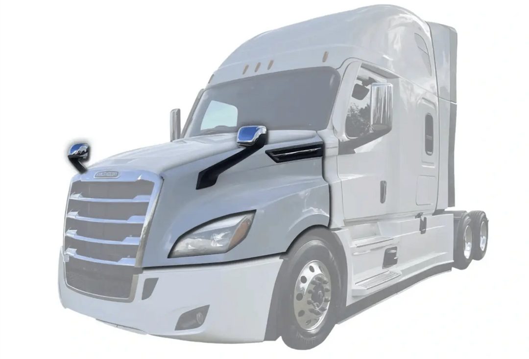Kozak Freightliner Cascadia 2018+ Chrome Hood Mirror Left Driver Side Kozak Freightliner Cascadia 2018+ Chrome Hood Mirror Left Driver Side