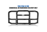 Full Front Black Bumper Grill Deer Brush Moose Guard - Square - For Peterbilt 386, 579 2013-2020, 579 2022+, 587