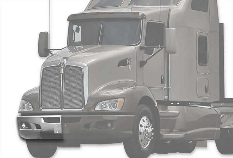 Kozak Chrome Plastic Bumper Extension Corner Right (Passenger Side) for Kenworth T660 - Tacoma Parts Corporation