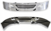 Kozak Chrome Aero Clad Steel Fold over Bumper Compatible With International Prostar 2006-2015 Semi Truck Parts PLUS International Logo, 2x 22" , - Tacoma Parts Corporation