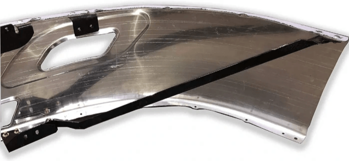 International Prostar 15” Stainless Steel Clad Bumper – 2010+ – Tow Hook Cutouts – #11148