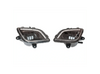 LED Fog Light Lamp Set with Halo Ring DLR Black Housing for Freightliner Cascadia 2018+ - Tacoma Parts Corporation