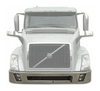 Kozak 12" Clad Bumper w/Fog Light Hole for Volvo VNL 2004-2017 - Tacoma Parts Corporation