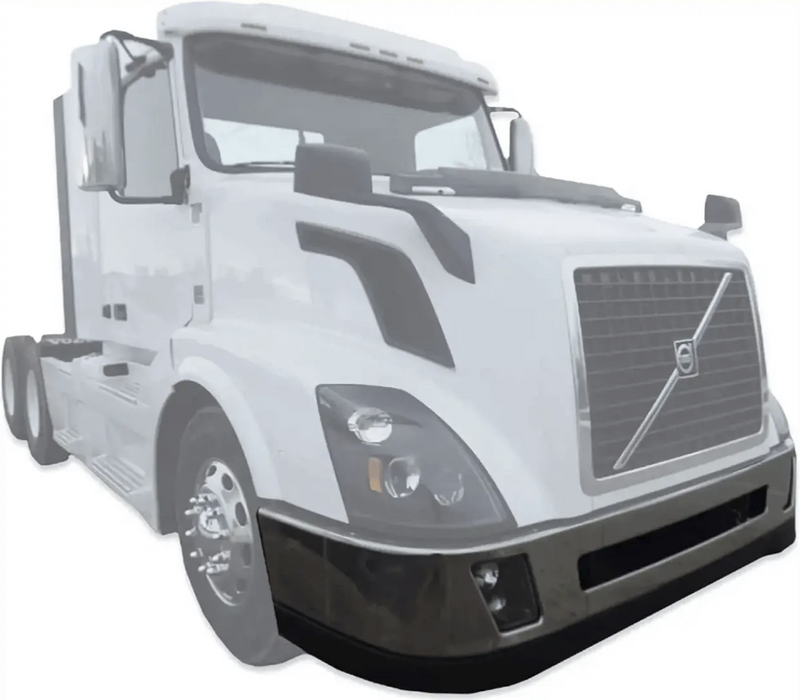 Clad Bumper 12" with Fog Light Hole Chrome Volvo VNL 2004-2017 - Tacoma Parts Corporation