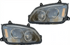Kozak Black Housing LED Headlight Assembly + Turn Signal Dual Projector Headlight Lamp Set for Kenworth T660 - Tacoma Parts Corporation